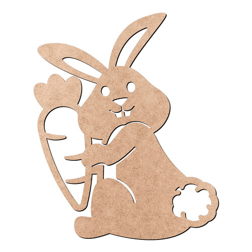 Recorte Coelho Cenoura / MDF 3mm