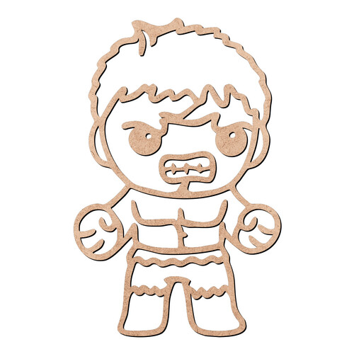 Recorte Menino Hulk / MDF 3mm