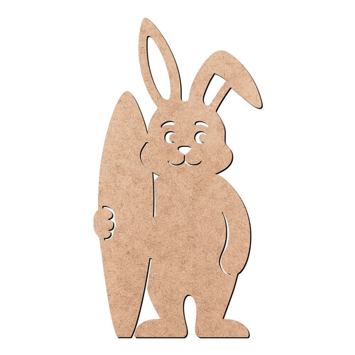 Recorte Coelho Surfista / MDF 3mm