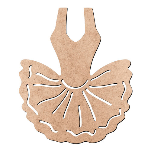 Recorte Vestido Bailarina / MDF 3mm