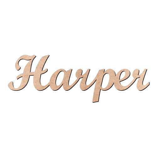 Recorte Harper Script Mt Std / MDF 3mm