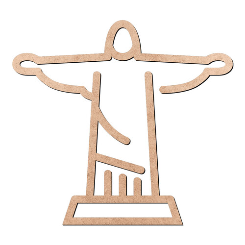 Recorte Cristo Redentor / MDF 3mm
