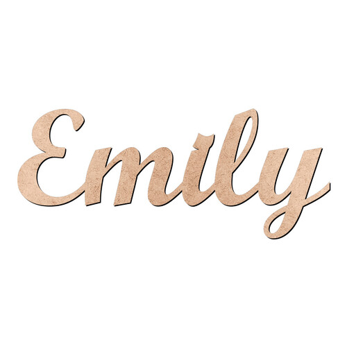 Recorte Emily Script Mt Std / MDF 3mm