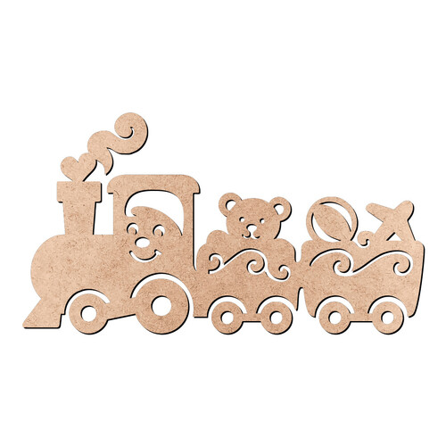Recorte Trenzinho Infantil / MDF 3mm
