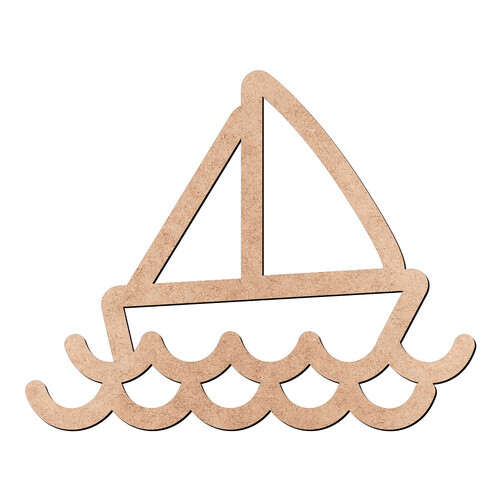 Recorte Barco a Vela / MDF 3mm