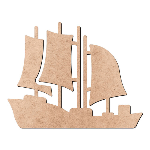 Recorte Barco Escuna / MDF 3mm