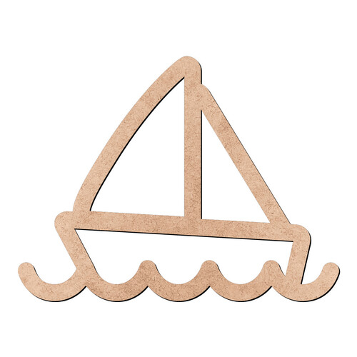 Recorte Barco a Vela / MDF 3mm