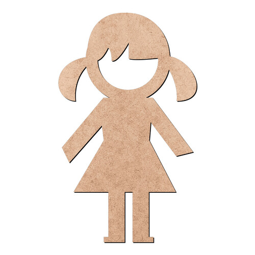 Recorte Menina / MDF 3mm