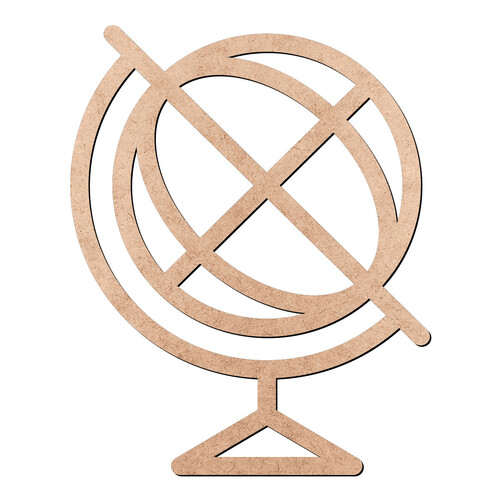Recorte Globo Terrestre / MDF 3mm