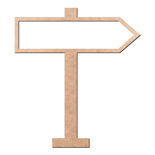 Recorte Placa Seta Contorno / MDF 3mm