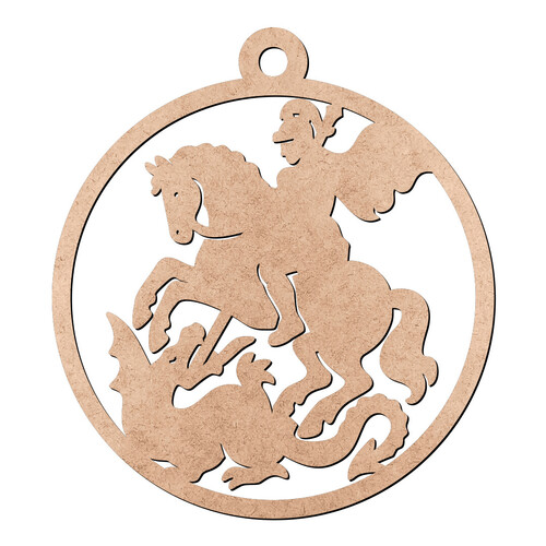 Recorte São Jorge Furinho / MDF 3mm