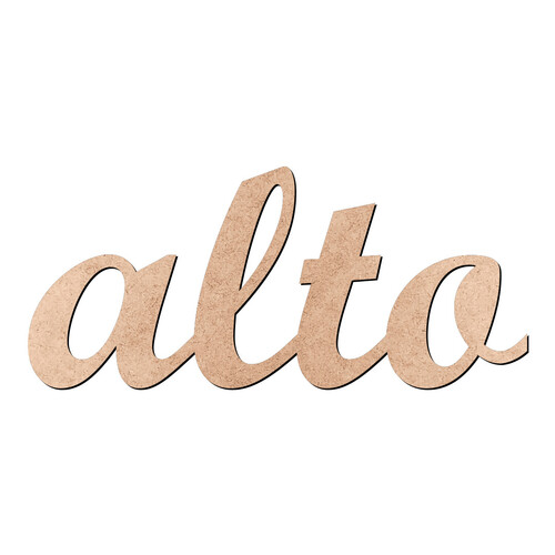 Recorte alto Script Mt Std / MDF 3mm