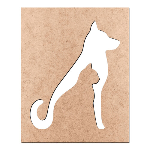 Recorte Gato Cachorro / MDF 3mm