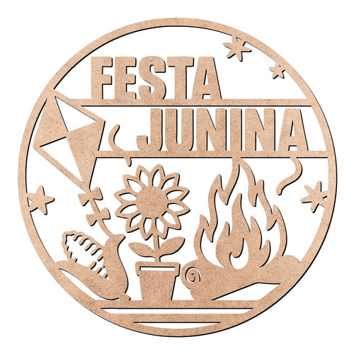 Recorte Placa Festa Junina / MDF 3mm
