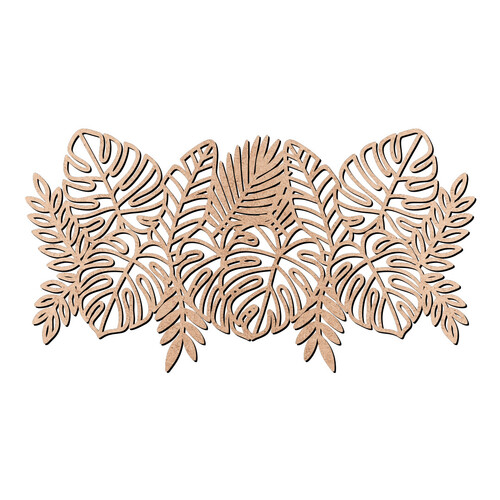 Recorte Composição de Folhas  / MDF 3mm