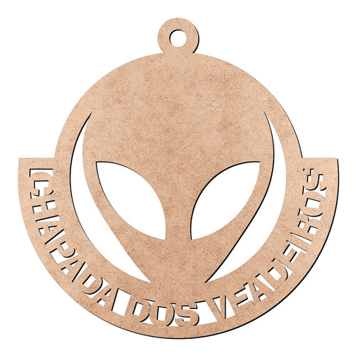 Recorte Chaveiro Extraterrestre / MDF 3mm