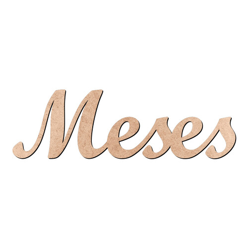 Recorte Meses Script Mt Std / MDF 3mm