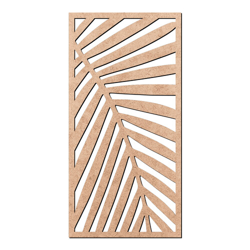 Recorte Quadro Folha Coqueiro / MDF 3mm