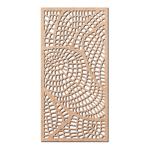 Recorte Quadro Folhas Abstrato / MDF 3mm