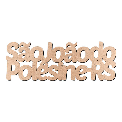 Recorte SJ Polêsine RS / MDF 3mm