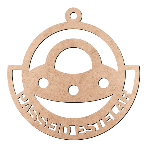 Recorte Chaveiro Disco Passeio / MDF 3mm