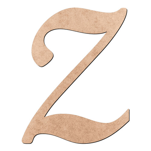 Recorte Letra Z Script Mt Std / MDF 3mm