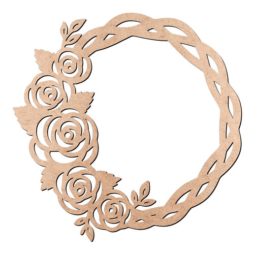 Recorte Guirlanda Flores / MDF 3mm