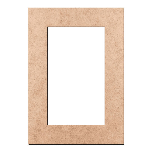Recorte Moldura Ret 21,5 x 15 cm Borda 3 cm / MDF 3mm