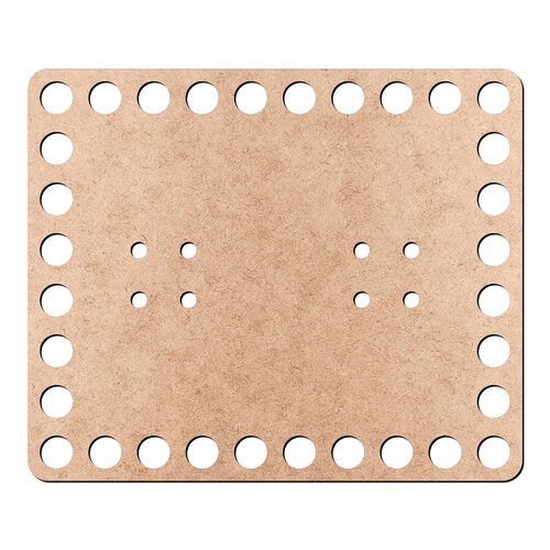 Recorte Tampa Furos Cesto 10 x 12 cm / MDF 3mm