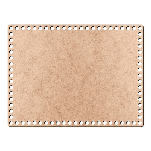 Recorte Base Ret Cesto Crochê 18 x 24 cm / MDF 3mm