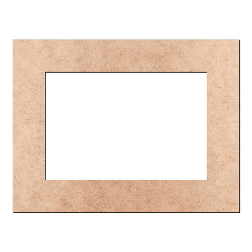 Recorte Moldura Ret 16 x 21 cm Borda 3 cm / MDF 3mm