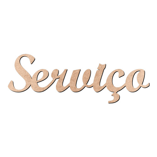 Recorte Serviço Script Mt Std / MDF 3mm