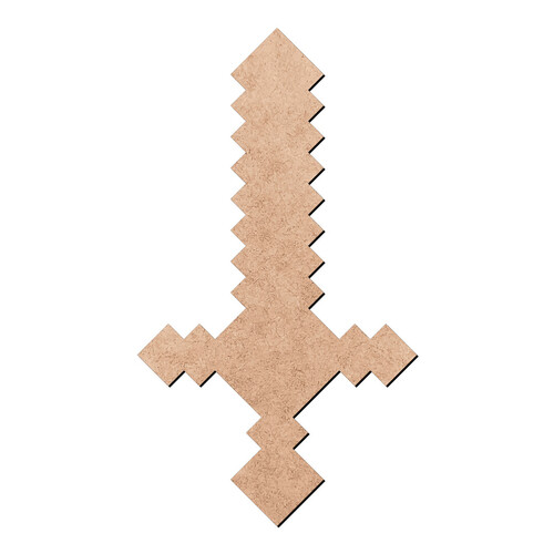 Recorte Espada Pixel / MDF 3mm