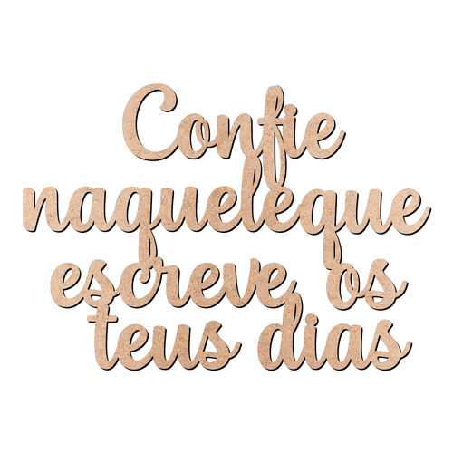 Recorte Confie Naquele / MDF 3mm