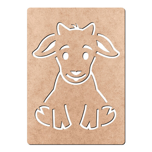 Recorte Stencil Cabra / MDF 3mm
