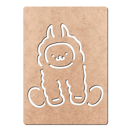 Recorte Stencil Lhama / MDF 3mm