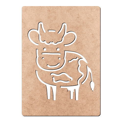 Recorte Stencil Vaquinha / MDF 3mm