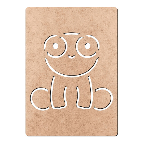 Recorte Stencil Sapinho / MDF 3mm