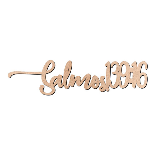 Recorte Salmos 139 16 / MDF 3mm