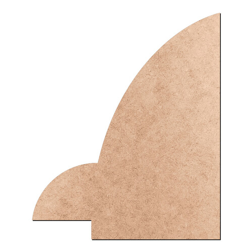 Recorte Foguete Metade / MDF 3mm