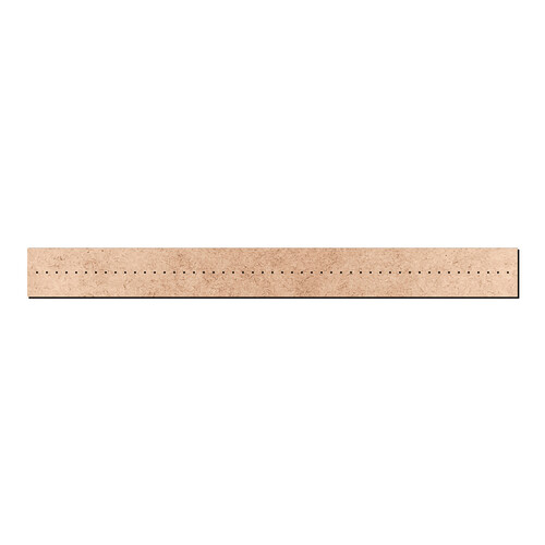 Recorte Placa Retangular Furinhos / MDF 3mm