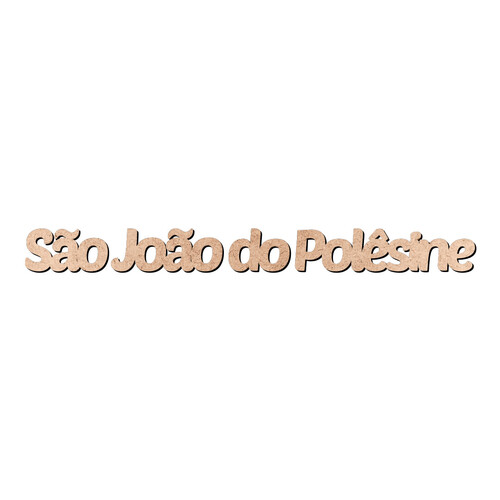 Recorte São João do Polêsine / MDF 3mm