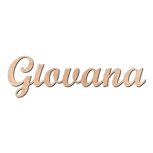 Recorte Giovana Script Mt Std / MDF 3mm