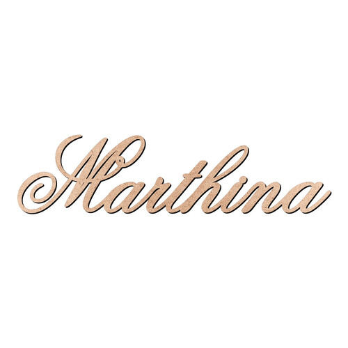 Recorte Marthina Old Script / MDF 3mm