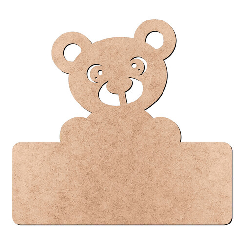 Recorte Urso Plaquinha / MDF 3mm