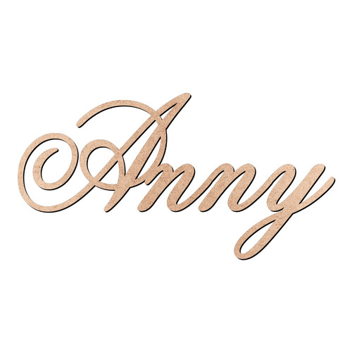 Recorte Anny Old Script / MDF 3mm