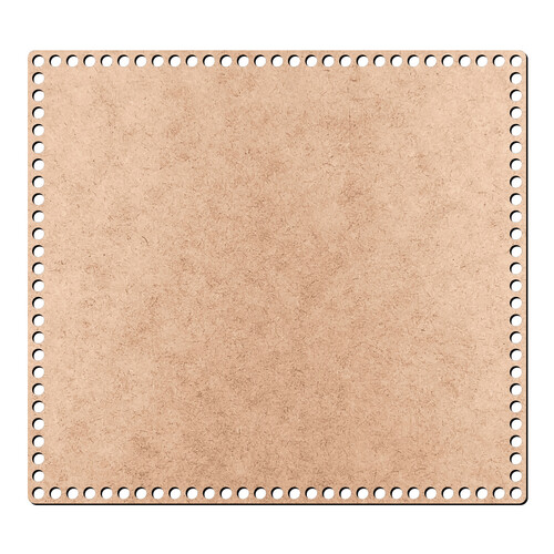 Recorte Base Ret Cesto Crochê 30 x 33 cm / MDF 3mm