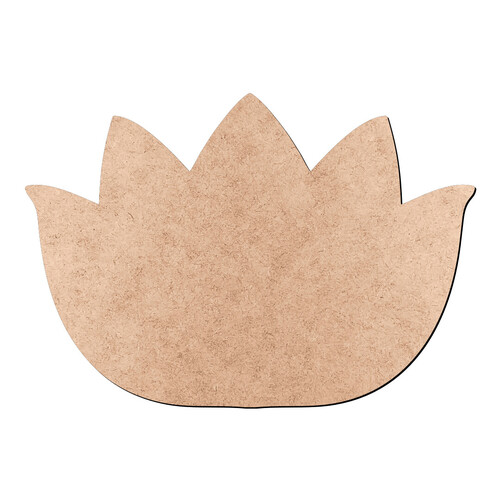 Recorte Flor Lisa Lótus / MDF 3mm