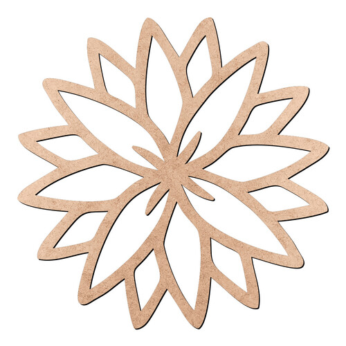 Recorte Flor Vazada / MDF 3mm