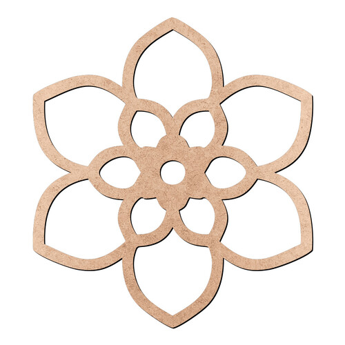 Recorte Flor Vazada / MDF 3mm